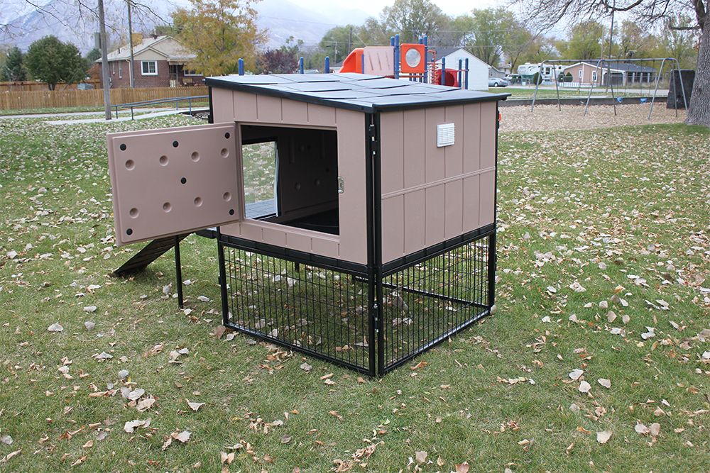 K9 Kennel Castle With 8' x 12' Run & Metal Cover (Complete)